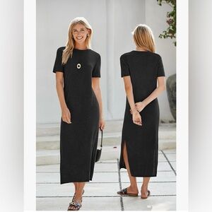 ARACH & CLOZ TEE SHIRT MAXI DRESS